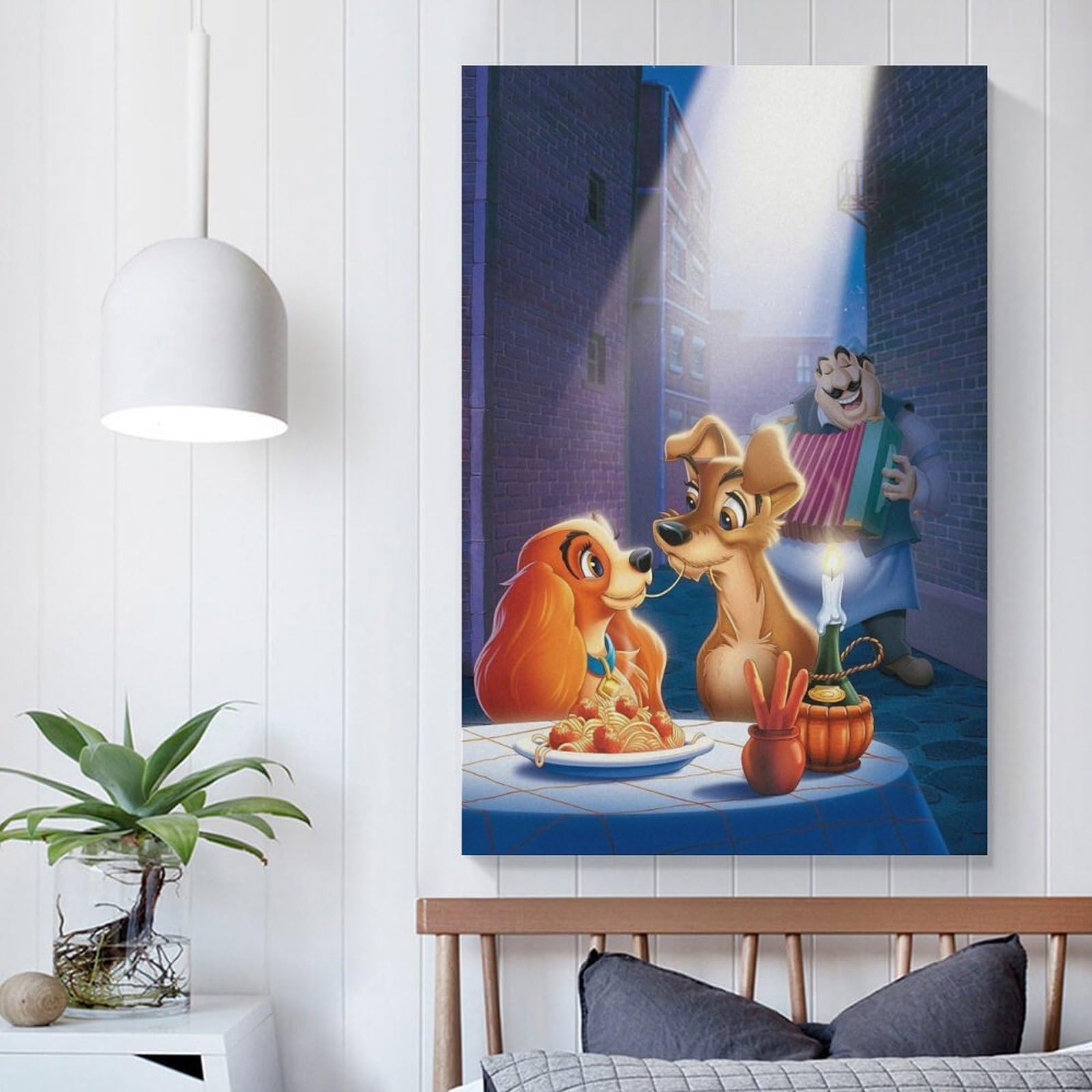 Amazon.co.jp: わんわん物語 アートポスター 飾り絵 かわいい